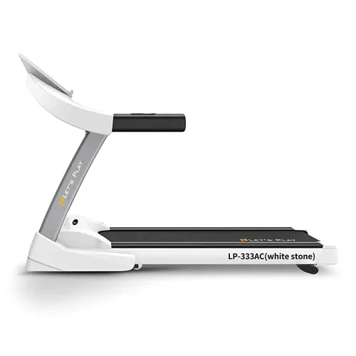TONING® Automatic Treadmill 3HP AC Motor LP-333AC Semi Commercial Treadmill with Extra Suspension Technology-White and Black, Further Any Inquiry 8447-417-417