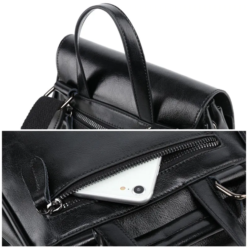 Top Grain LeatherWomen's Top Grain Leather Backpack  Stylish Leather Rucksack Ladies Leather Travel Backpacks Christmas Gift For Her