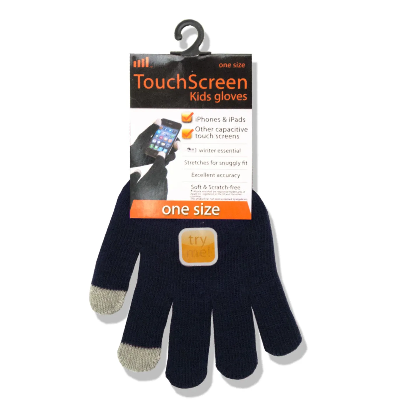 Touchscreen Gloves for Kids Assorted 4-6 Years