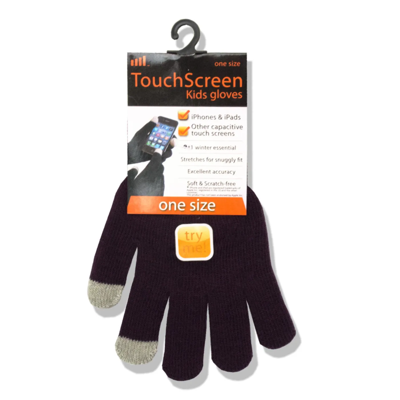 Touchscreen Gloves for Kids Assorted 4-6 Years
