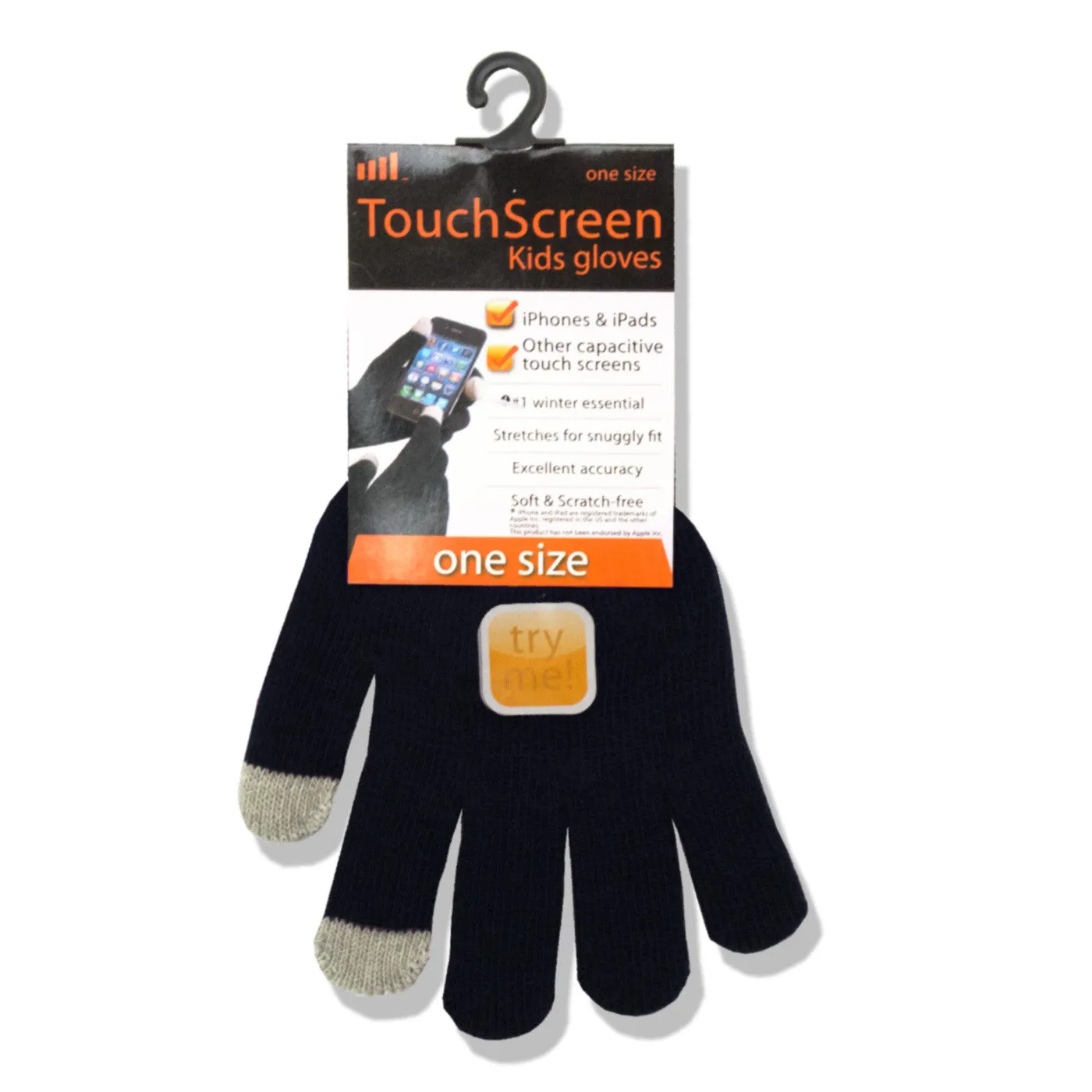 Touchscreen Gloves for Kids Assorted 4-6 Years