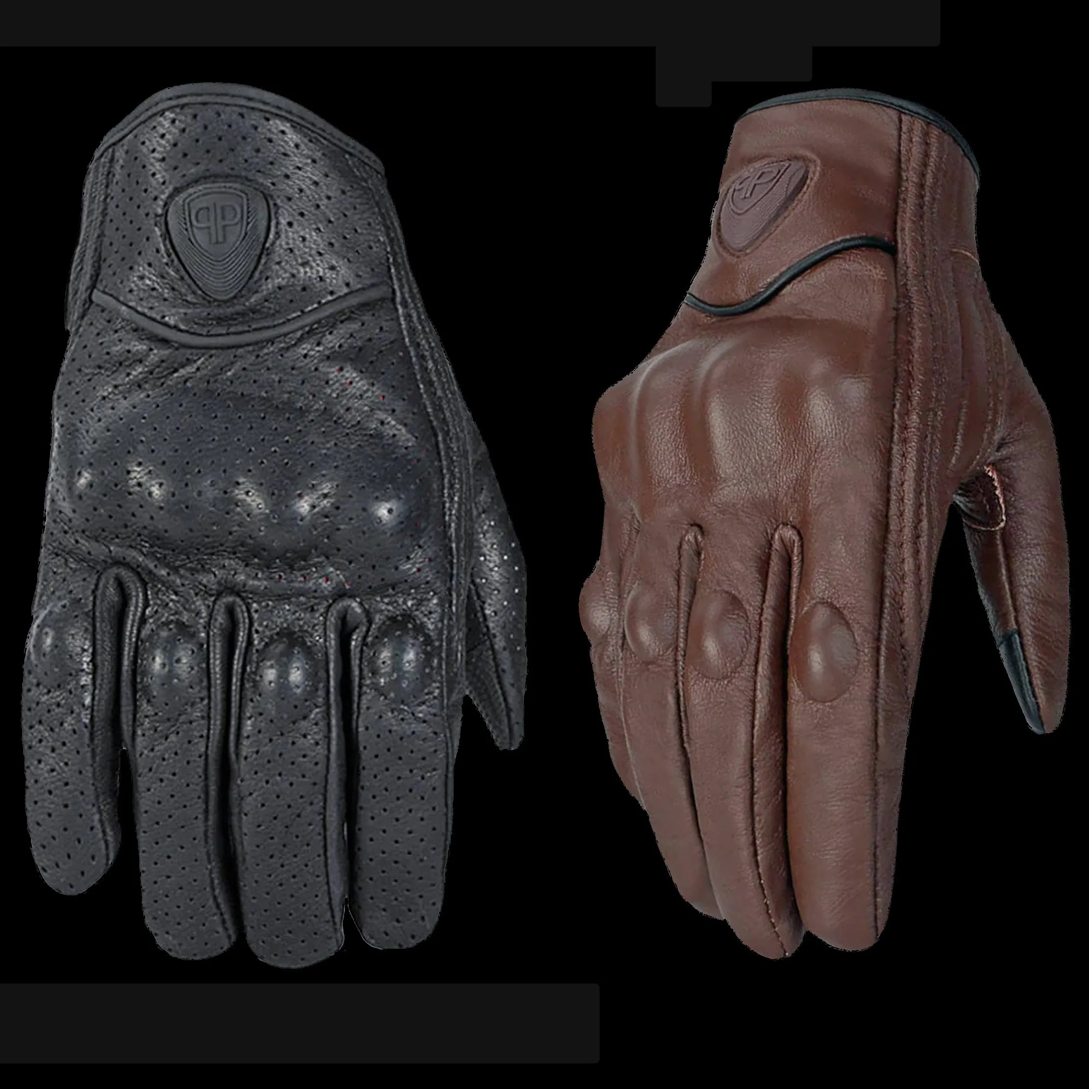 Touchscreen Leather Riding Gloves