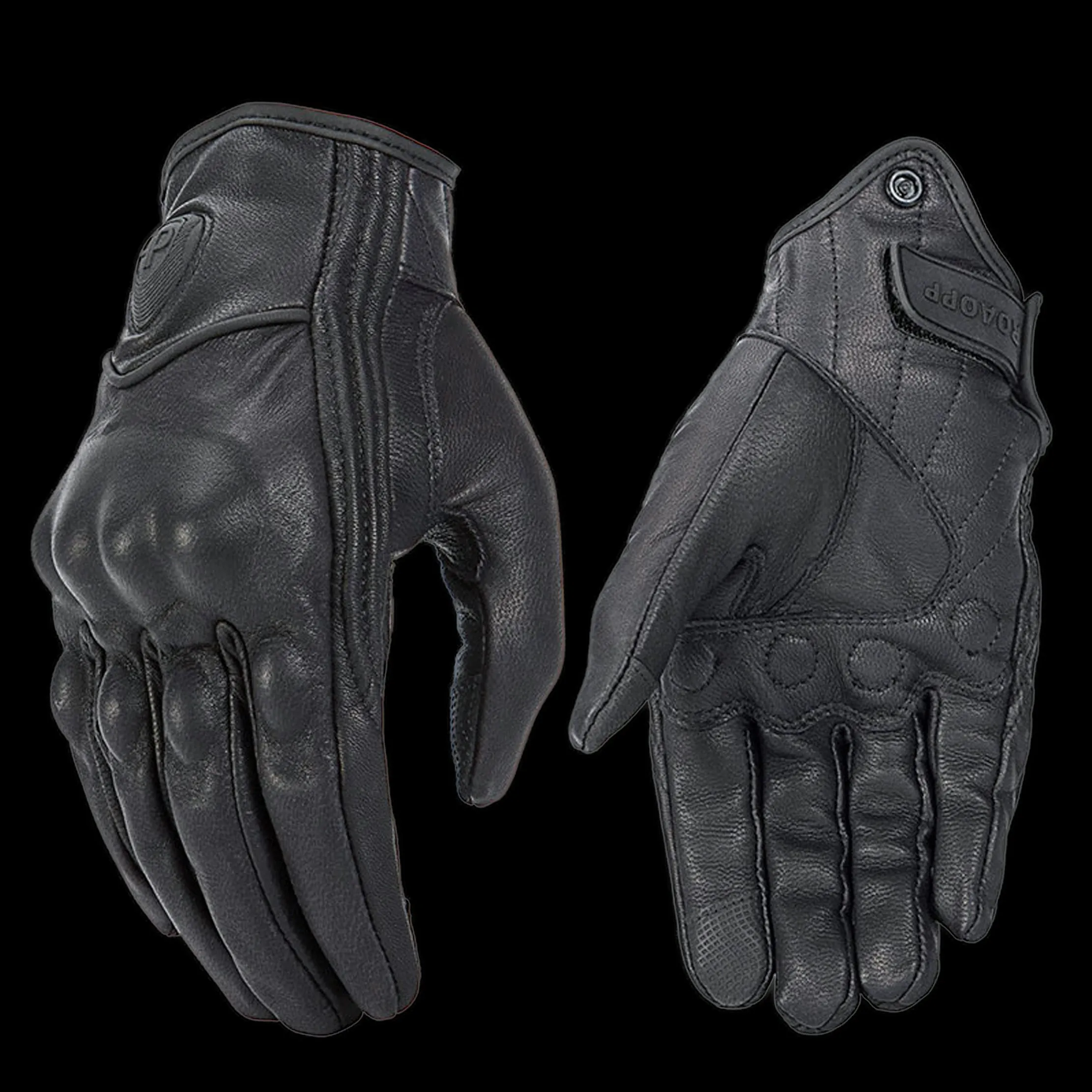 Touchscreen Leather Riding Gloves