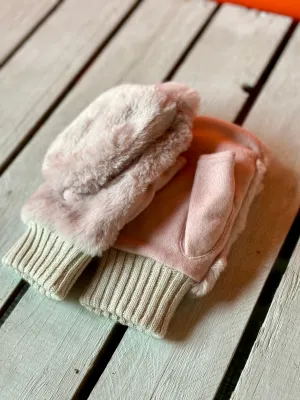 Tourcoing Mittens Pink