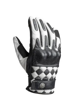 TRACKER RACE GLOVES | WHITE/BLACK
