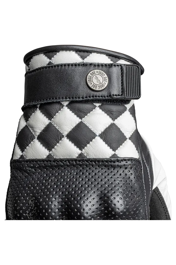 TRACKER RACE GLOVES | WHITE/BLACK