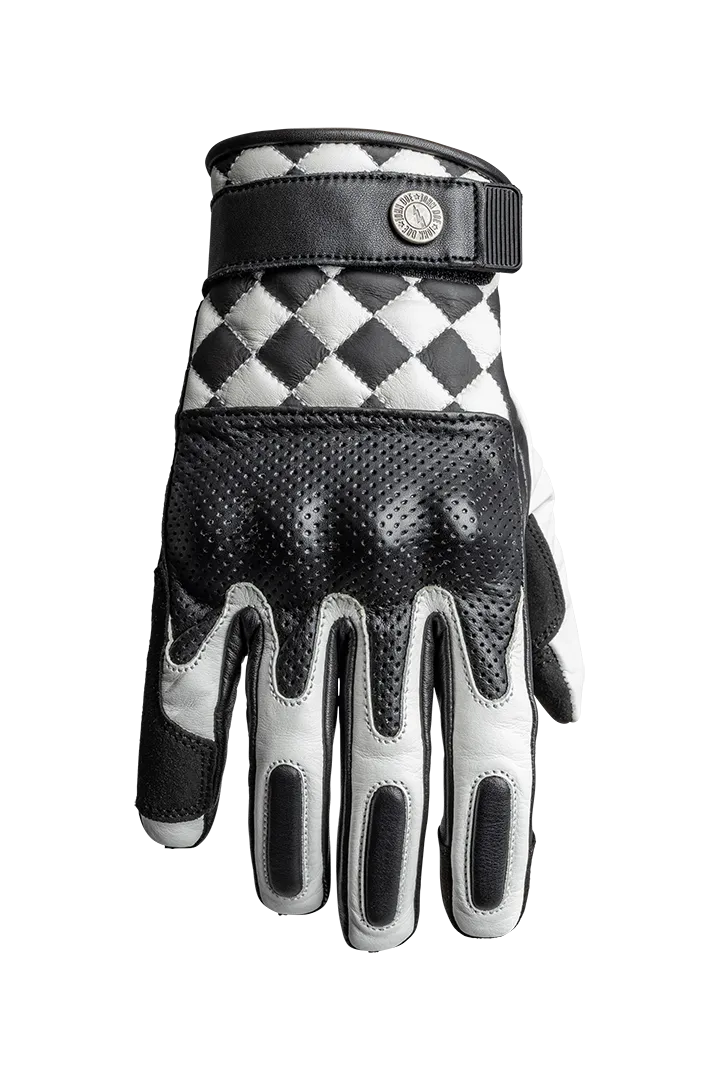 TRACKER RACE GLOVES | WHITE/BLACK