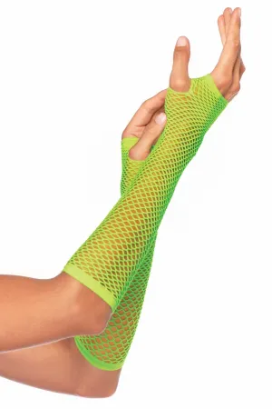 Triangle Net Fingerless Gloves