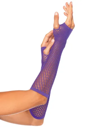 Triangle Net Fingerless Gloves
