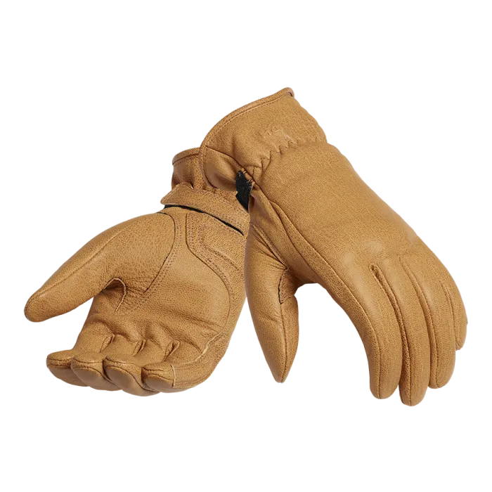 Triumph Vance Leather Gloves Gold