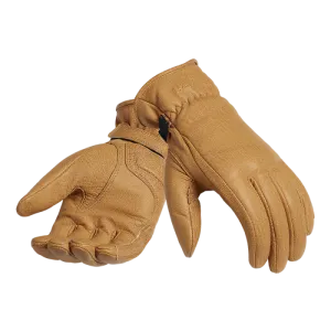 Triumph Vance Leather Gloves Gold