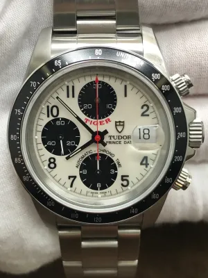 Tudor Prince Date Tiger 79260N White Panda Dial Automatic Men's Watch