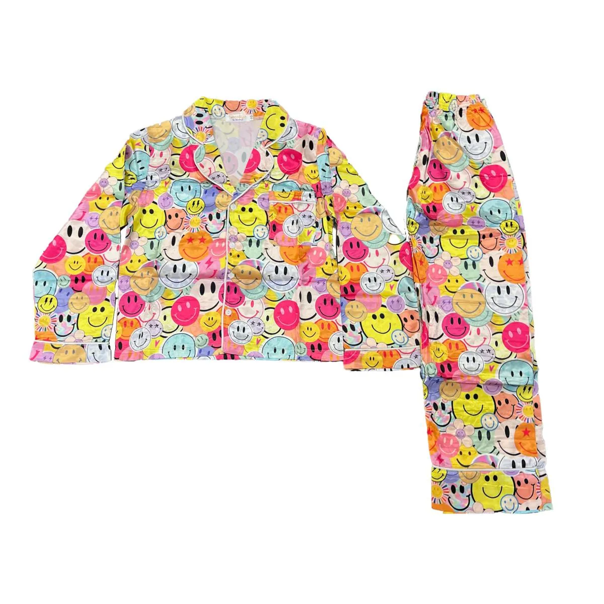 Tweenstyle Satin Loungewear Set - Hippie Smiles