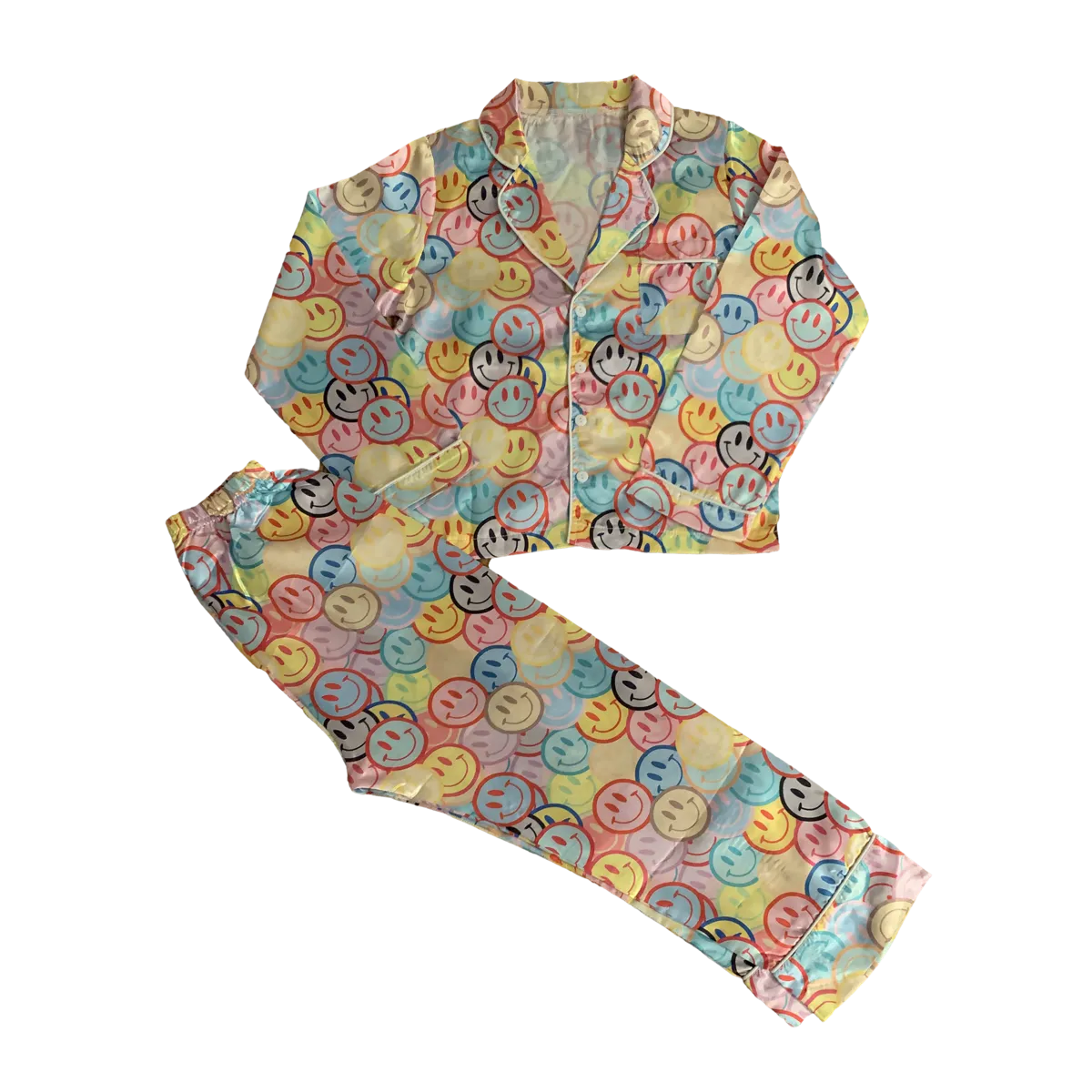 Tweenstyle Satin Loungewear Set - Smiley