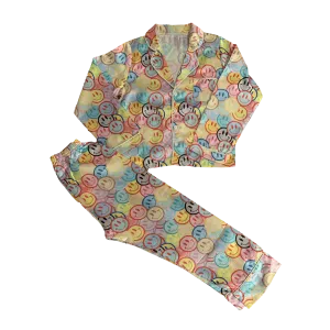 Tweenstyle Satin Loungewear Set - Smiley