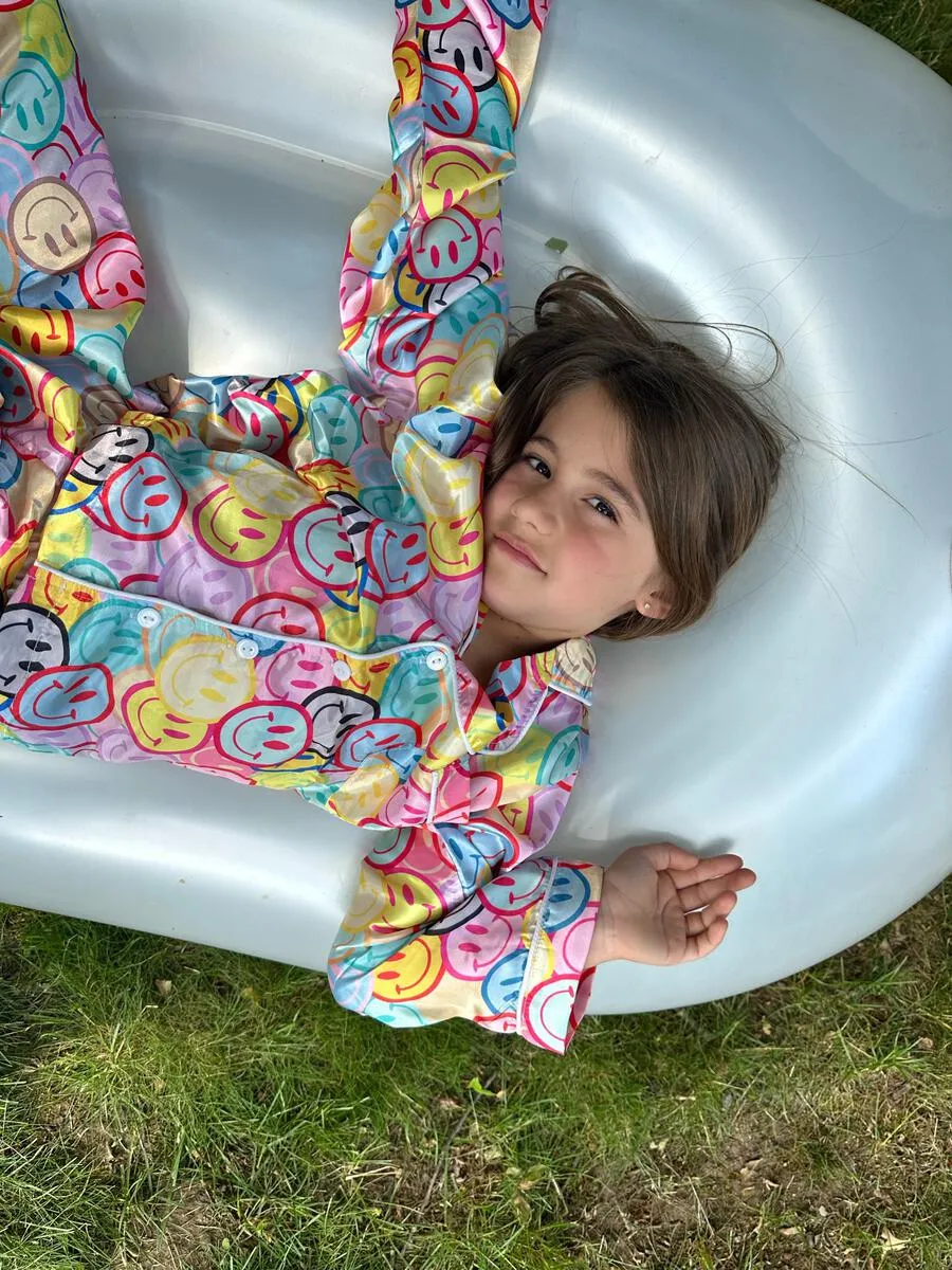 Tweenstyle Satin Loungewear Set - Smiley