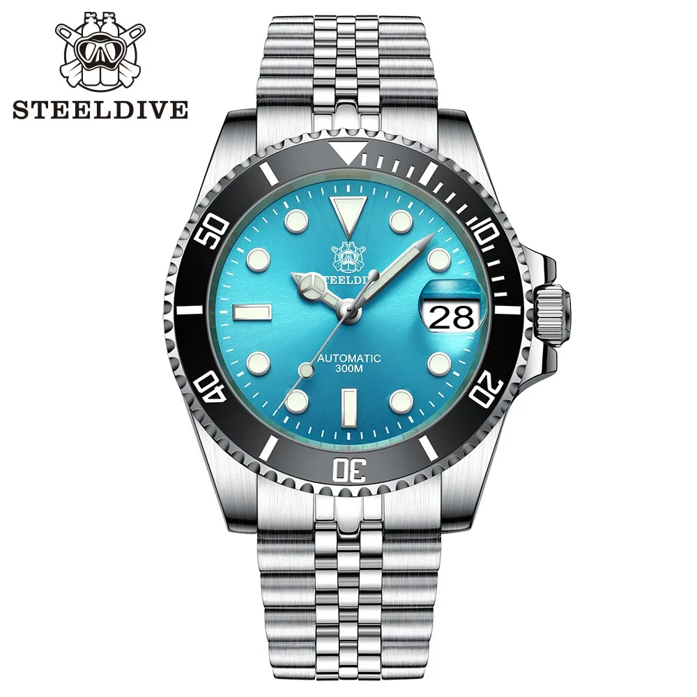 UK Warehouse - Steeldive SD1953 Sub Men Dive Watch V2
