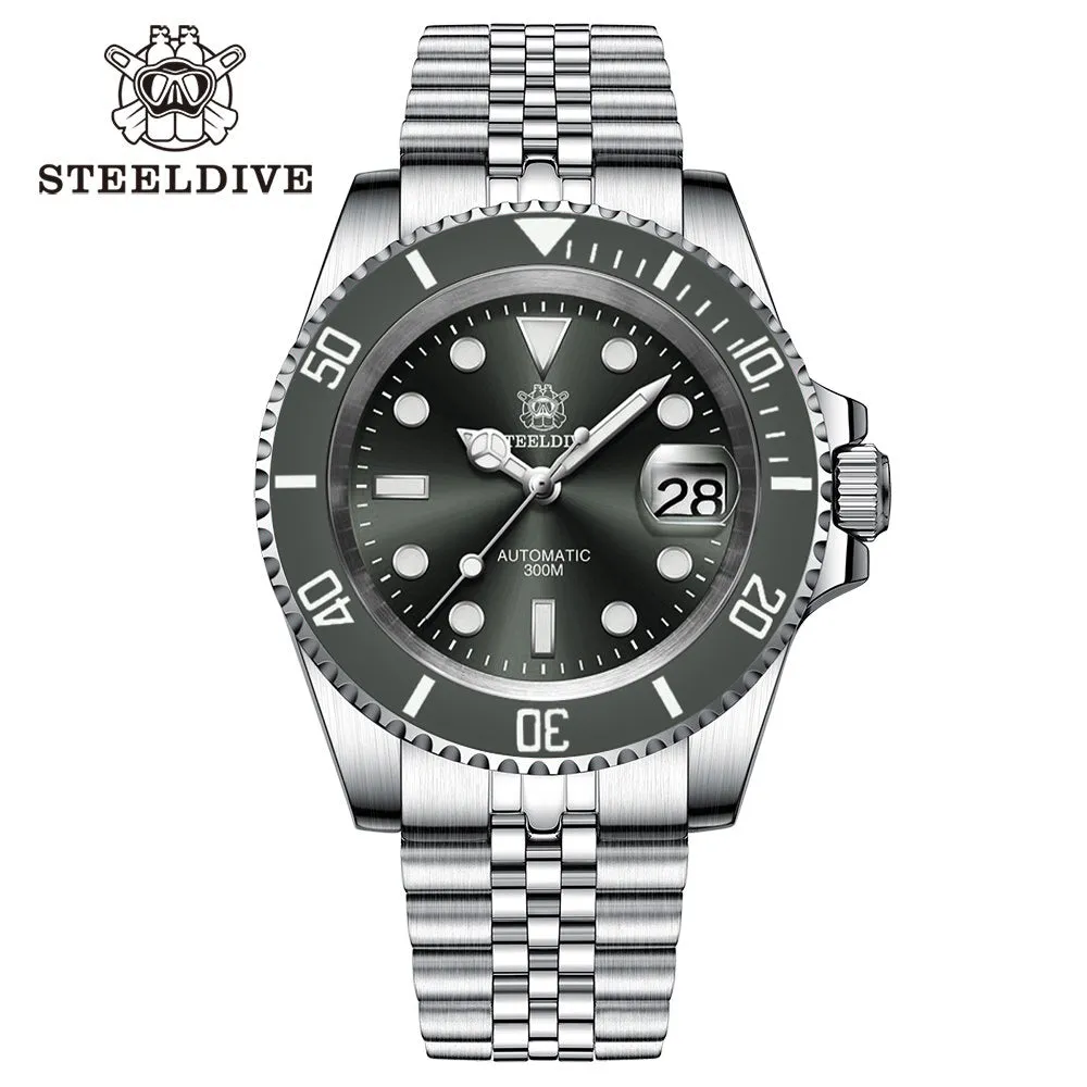 UK Warehouse - Steeldive SD1953 Sub Men Dive Watch V2