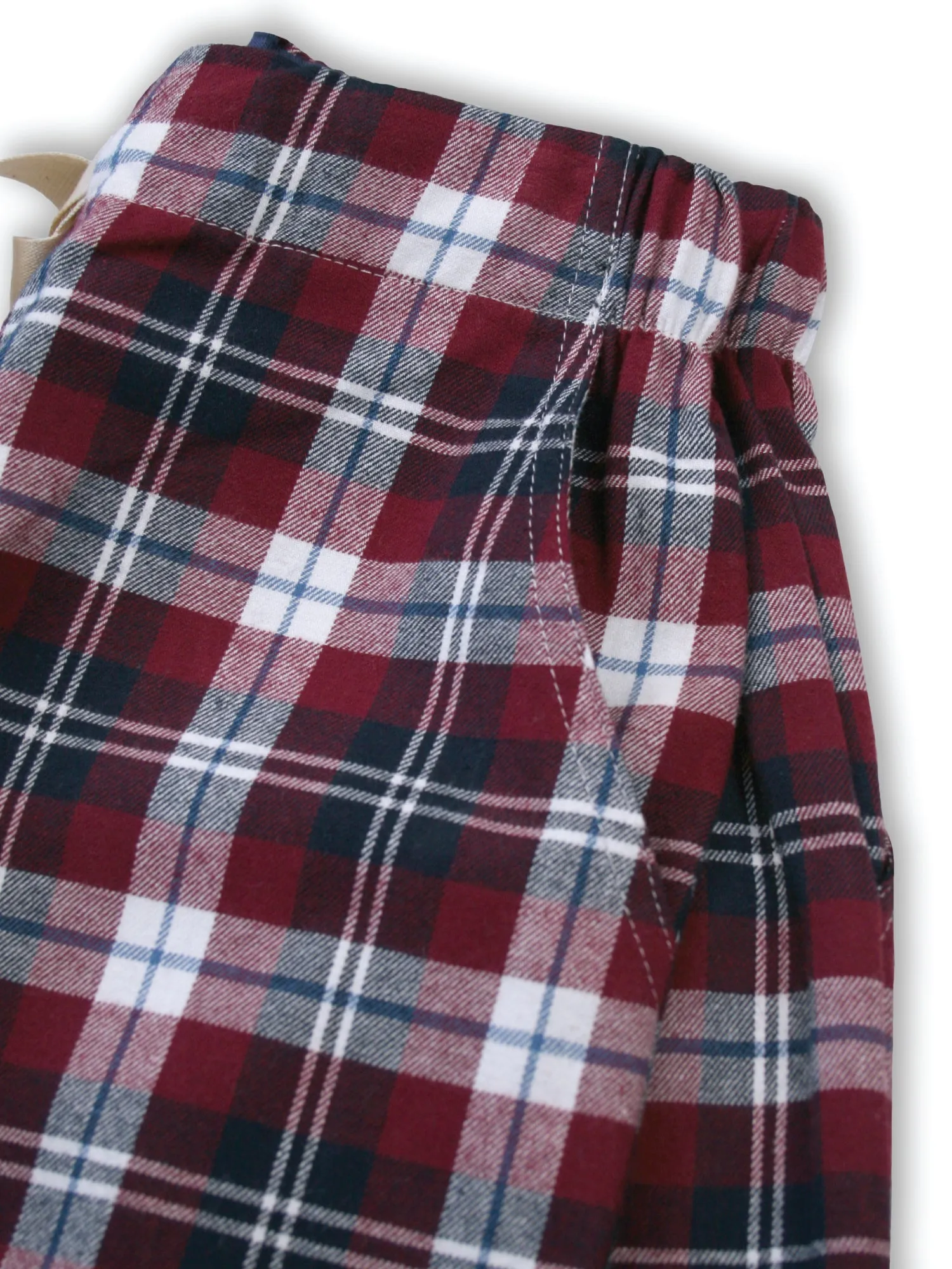 Unisex 'Jordan' Burgundy Check Pyjama Lounge shorts