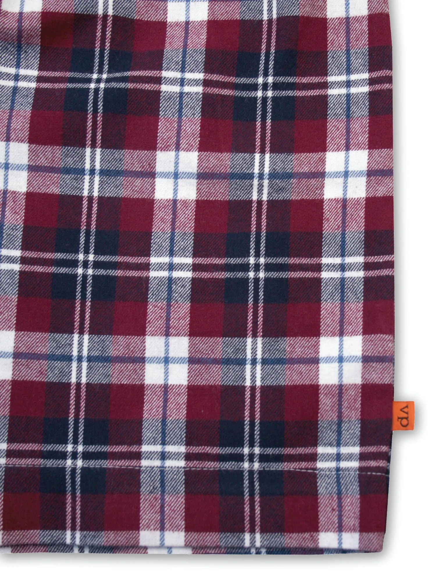 Unisex 'Jordan' Burgundy Check Pyjama Lounge shorts