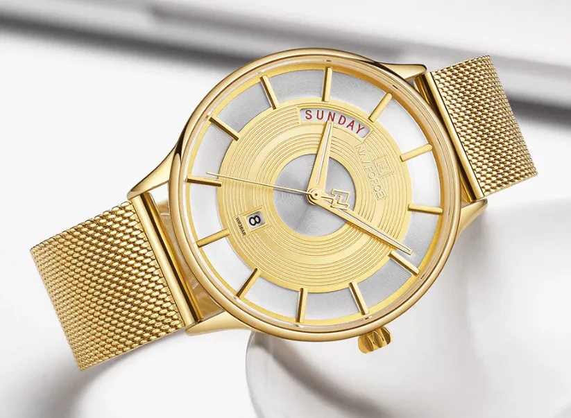 Universal Waterproof Modern Luxury Watch Stainless Steel Hardlex Glass Excellent Design Perfect Gift For Him