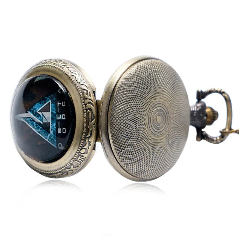 Vintage Bronze Delta Force Pocket Watch