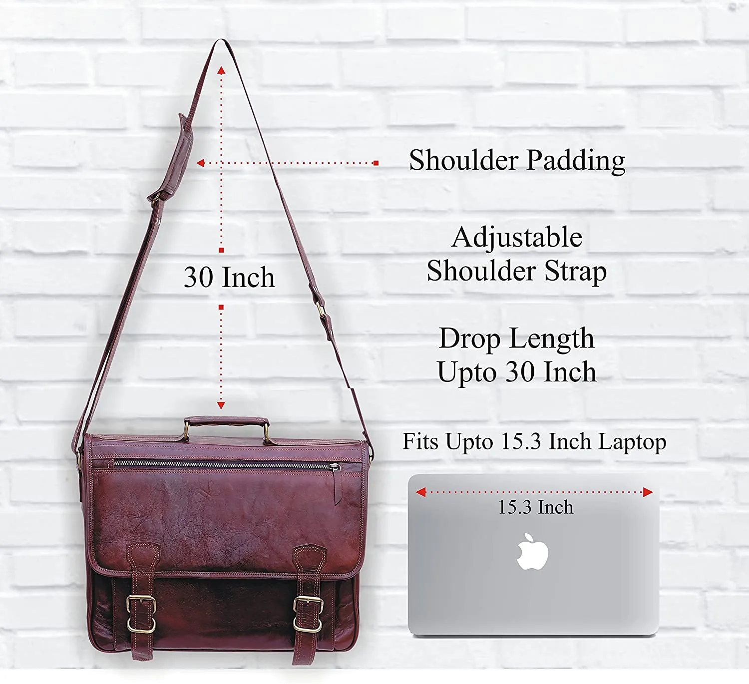 Vintage  Brown Leather Bag