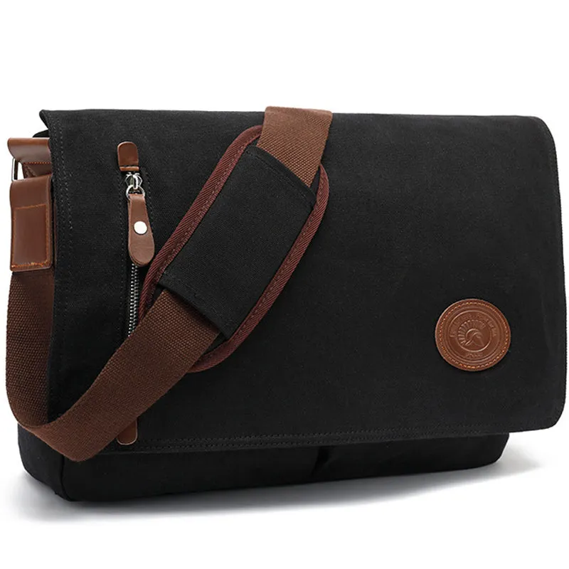 Vintage Canvas Messenger Bag 15.6 in Laptp Bag