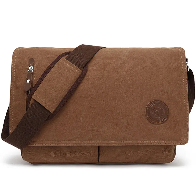 Vintage Canvas Messenger Bag 15.6 in Laptp Bag