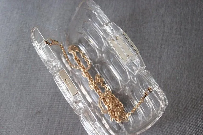 Vintage Clear Clutch