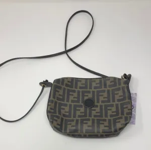 Vintage: Fendi FF Logo Top Zip Crossbody Bag