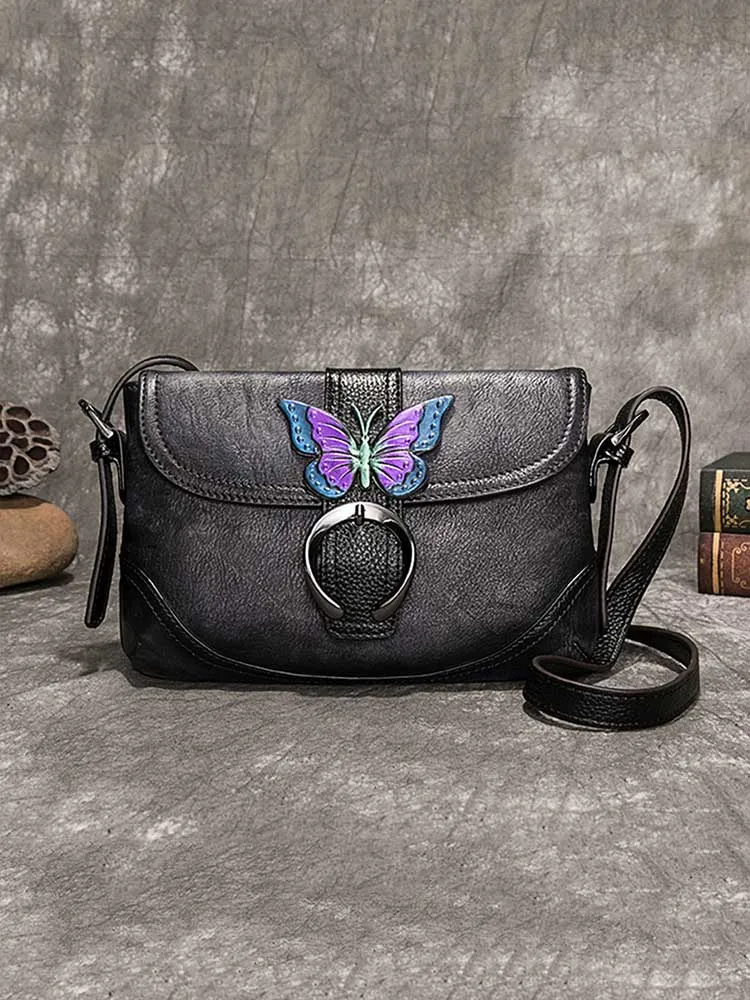 Vintage Handmade Soft Butterfly Durable Handbag