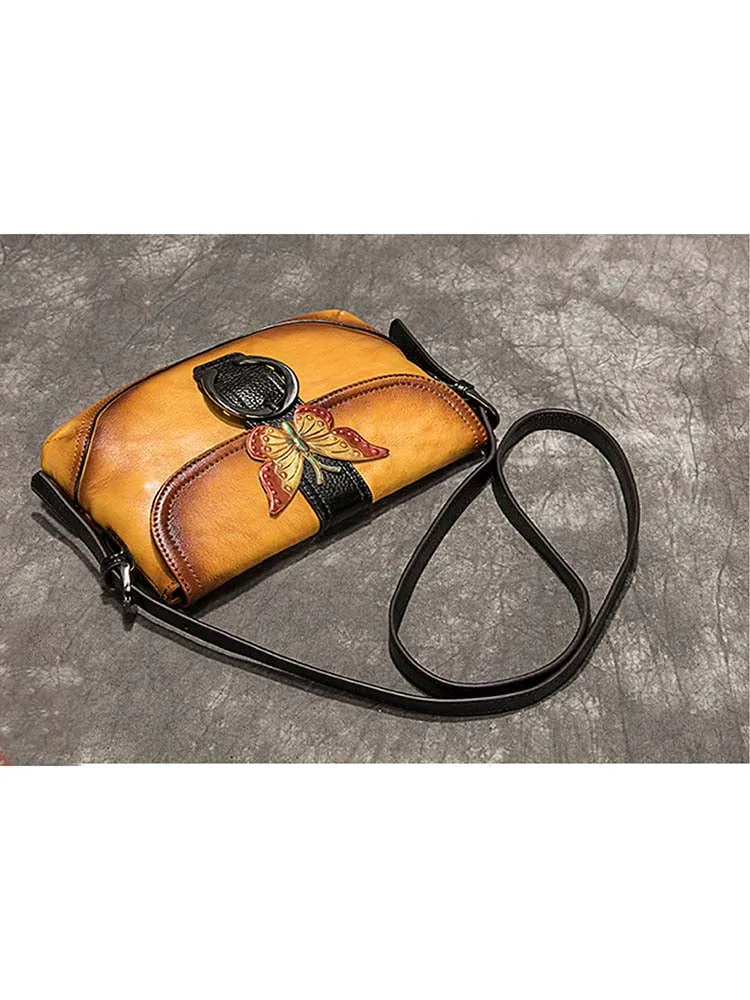 Vintage Handmade Soft Butterfly Durable Handbag