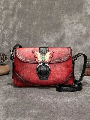 Vintage Handmade Soft Butterfly Durable Handbag