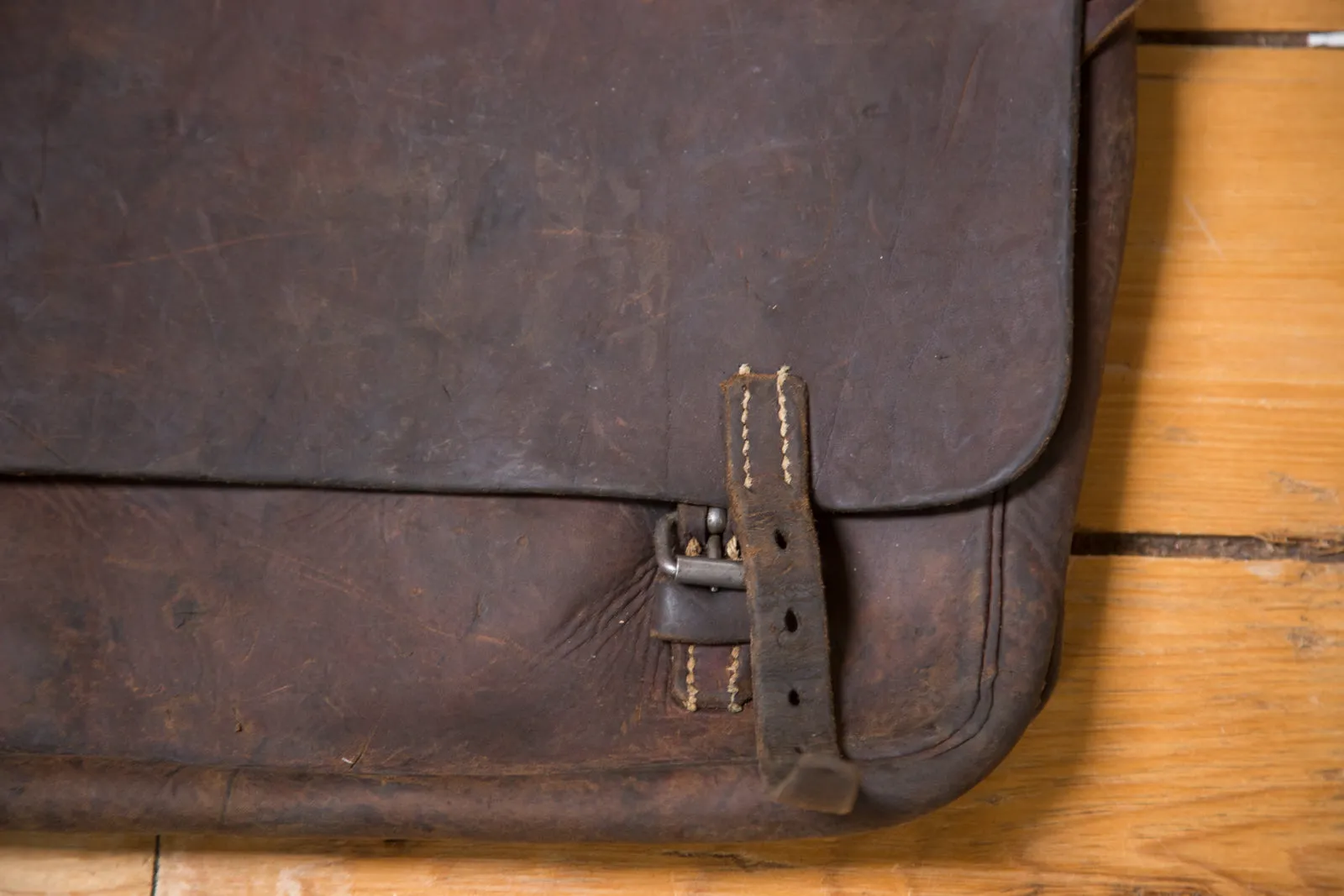 Vintage Leather Messenger Bag