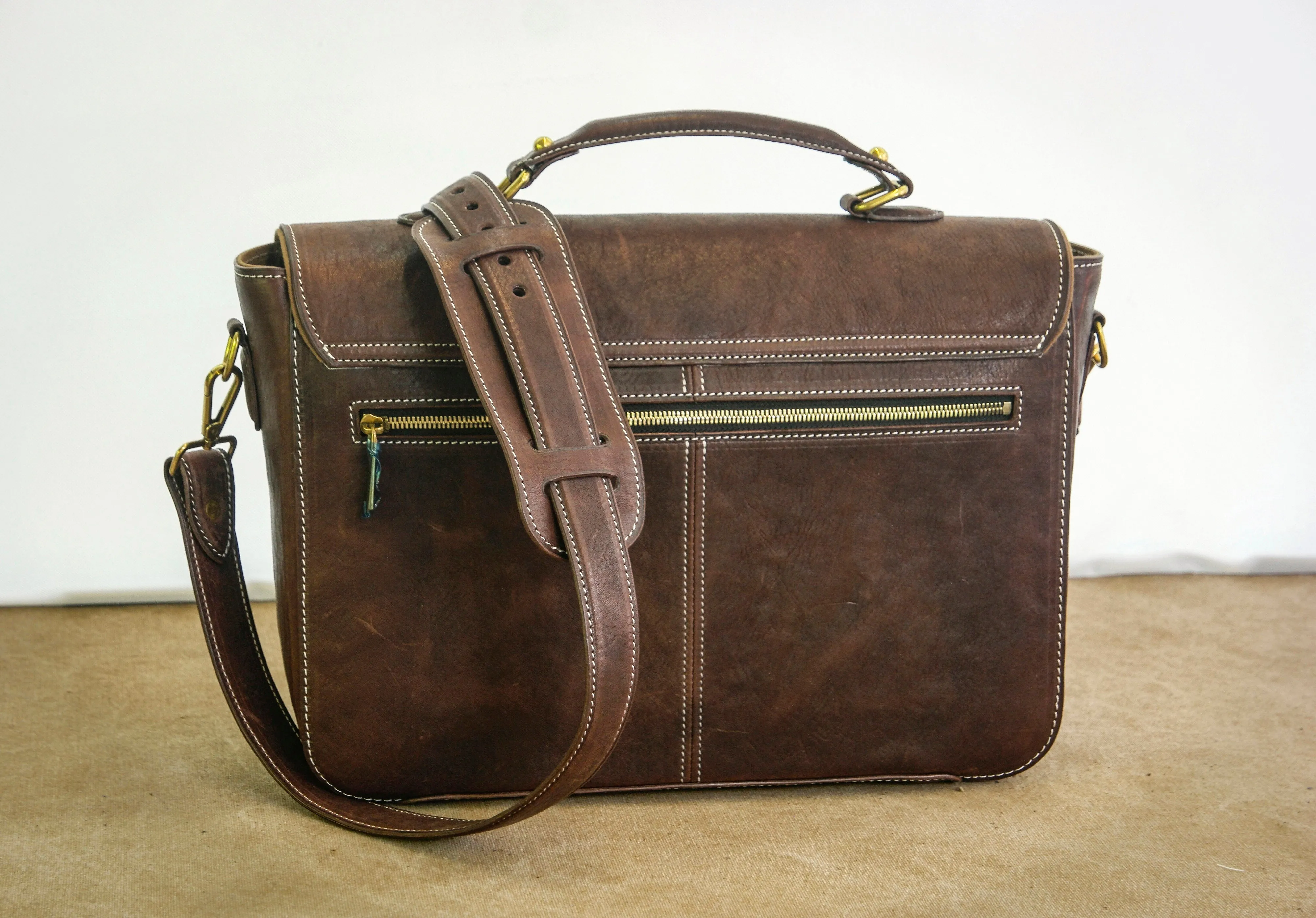 Vintage messenger bag made of Horse leather,Leather Briefcase, Laptop bag, Leather Handbag,Best messenger bag, Computer Bag,
