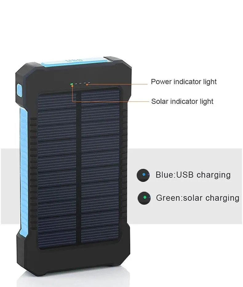 Waterproof Solar Powerbank 30,000 mAh
