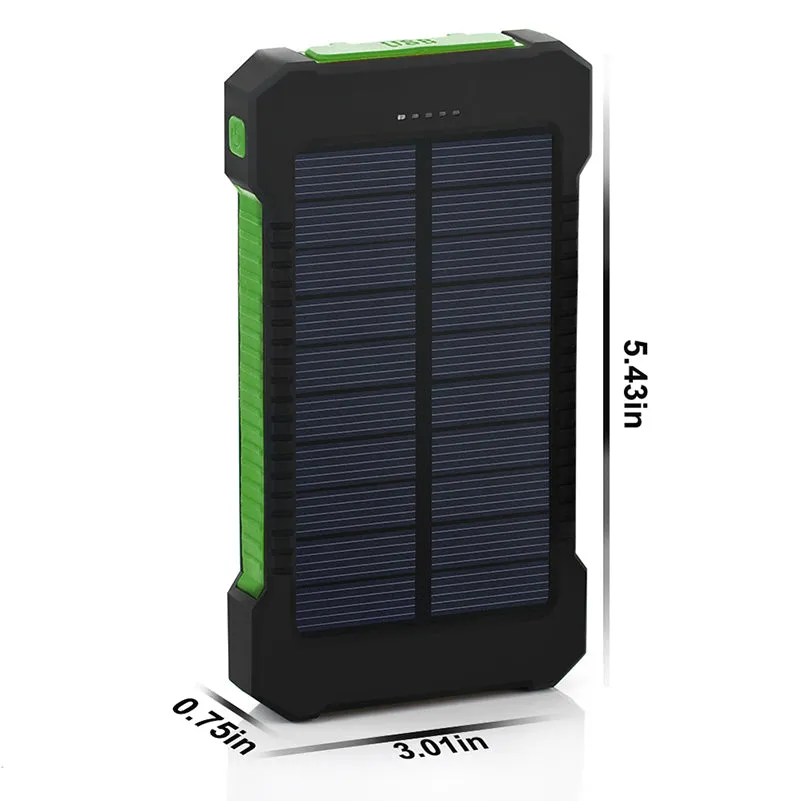 Waterproof Solar Powerbank 30,000 mAh