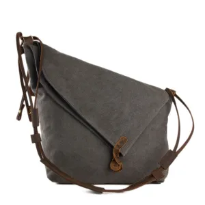 Waxed Canvas Messenger Bag Crossbody Bag Shoulder Bag Satchel Bag
