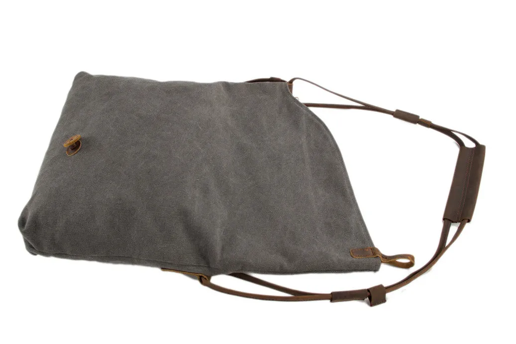 Waxed Canvas Messenger Bag Crossbody Bag Shoulder Bag Satchel Bag