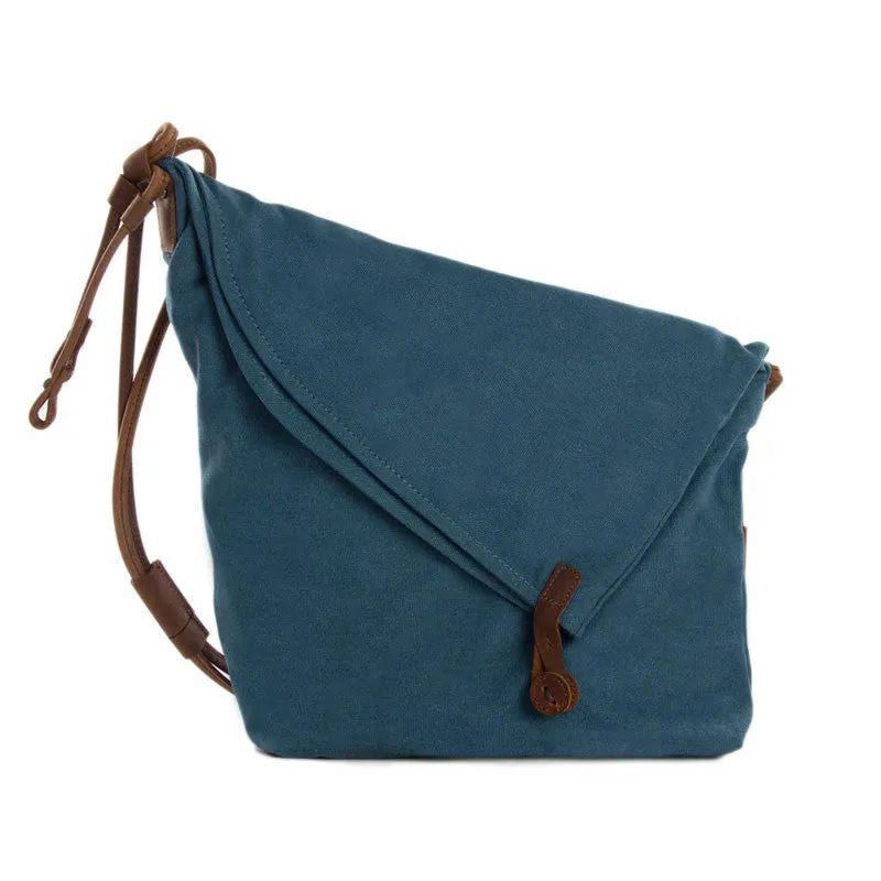 Waxed Canvas Messenger Bag Crossbody Bag Shoulder Bag Satchel Bag