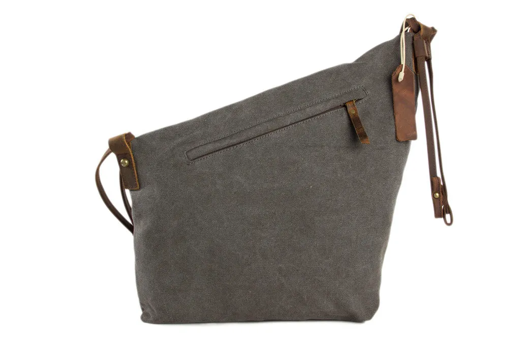 Waxed Canvas Messenger Bag Crossbody Bag Shoulder Bag Satchel Bag