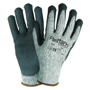 Wells Lamont FlexTech™ Y9236 Hi-Viz Yellow Sandy Nitrile Palm Cut Glove, Medium, Y9236M