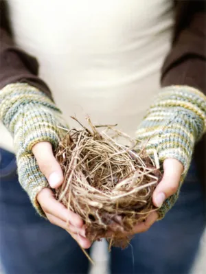 Welted Fingerless Gloves