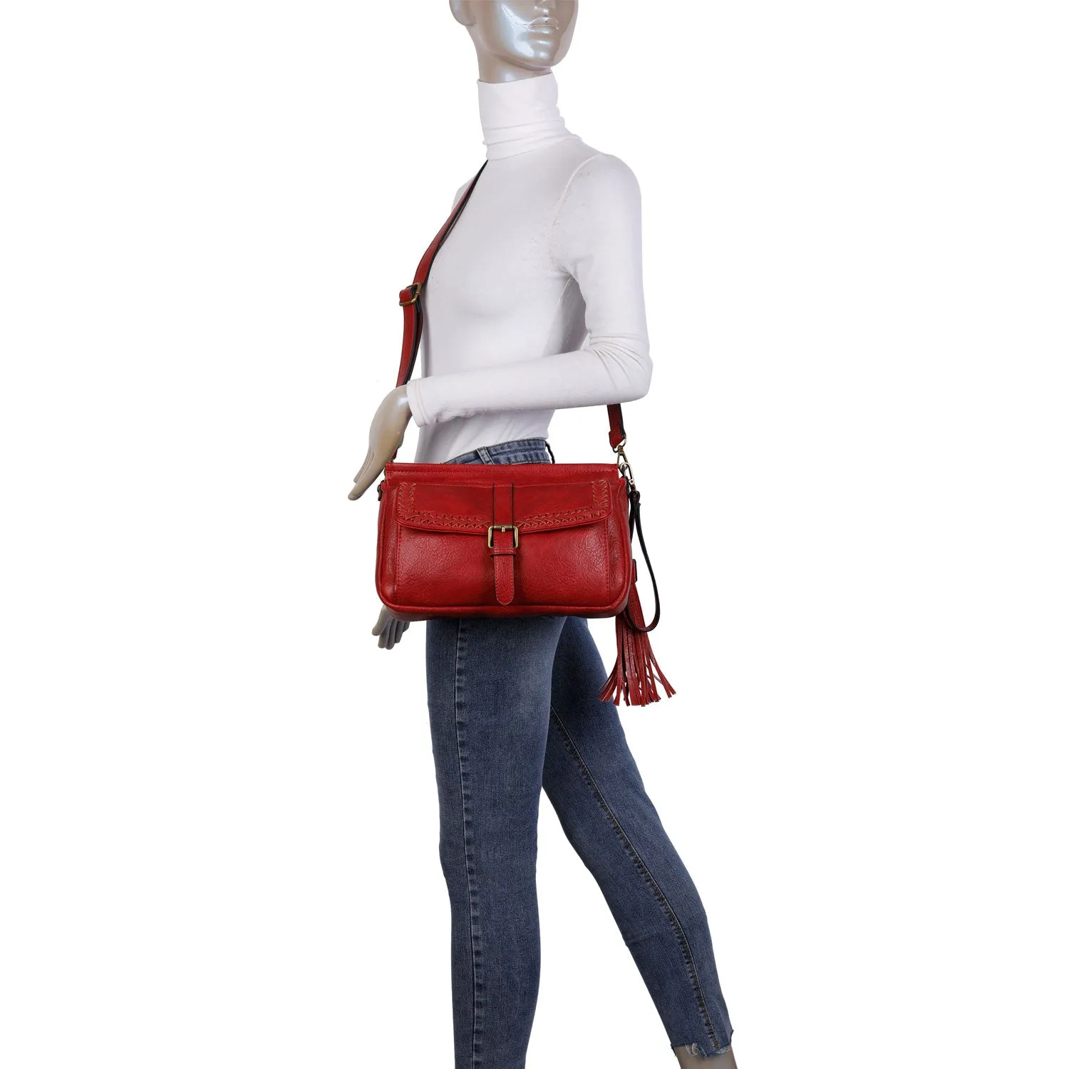 Whitney Messenger Crossbody - Sand
