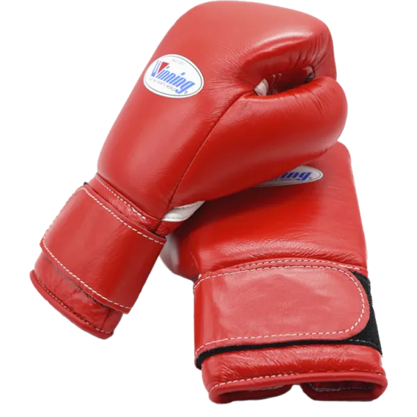 Winning Velcro Boxing Gloves - Red