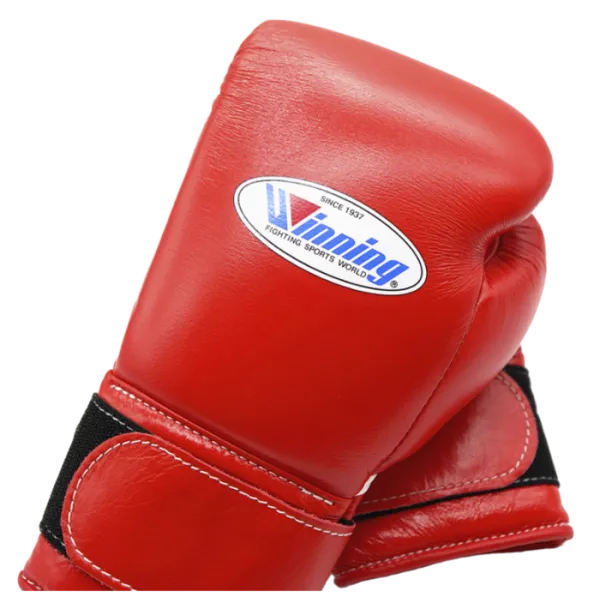 Winning Velcro Boxing Gloves - Red