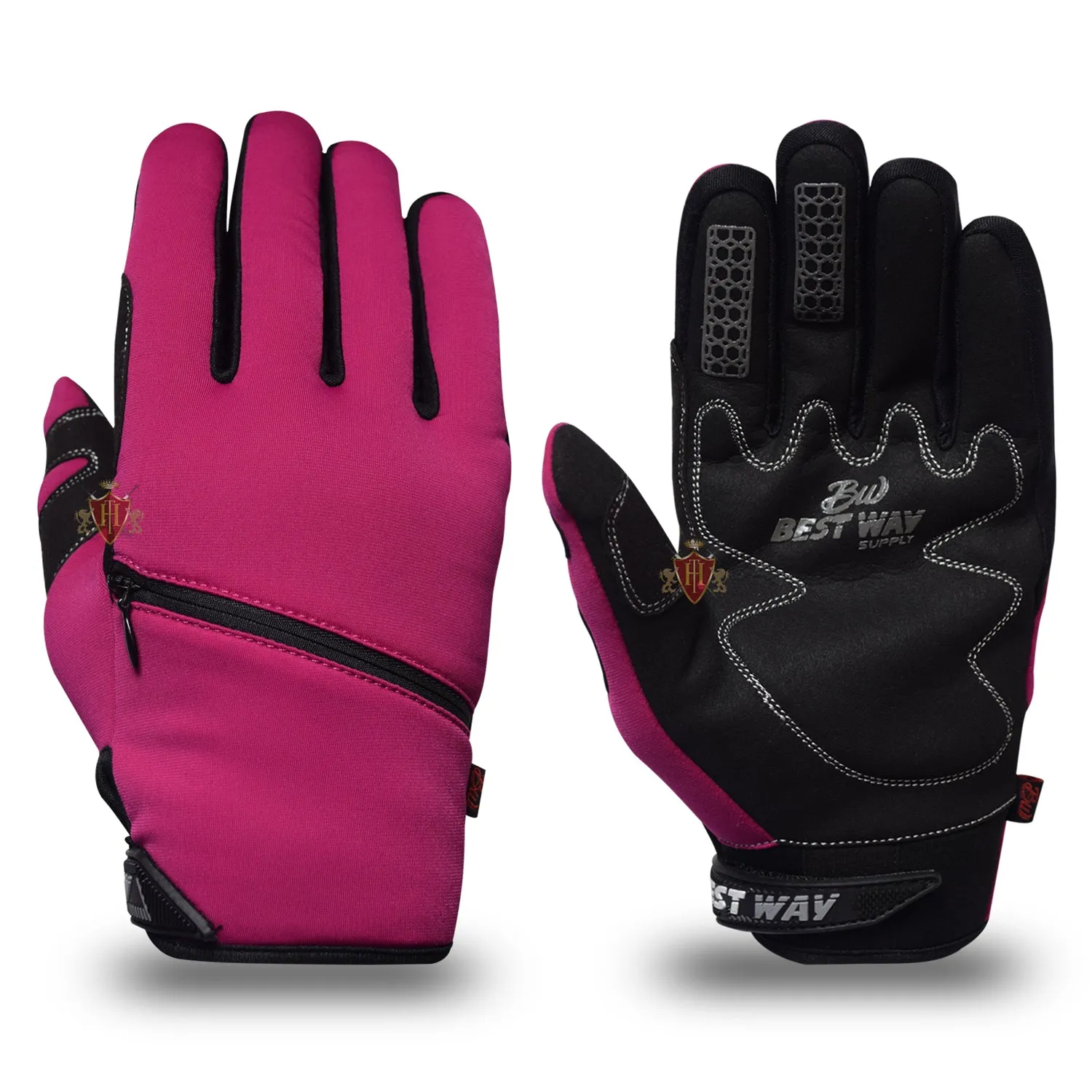 Winter Motocross Purple Gloves