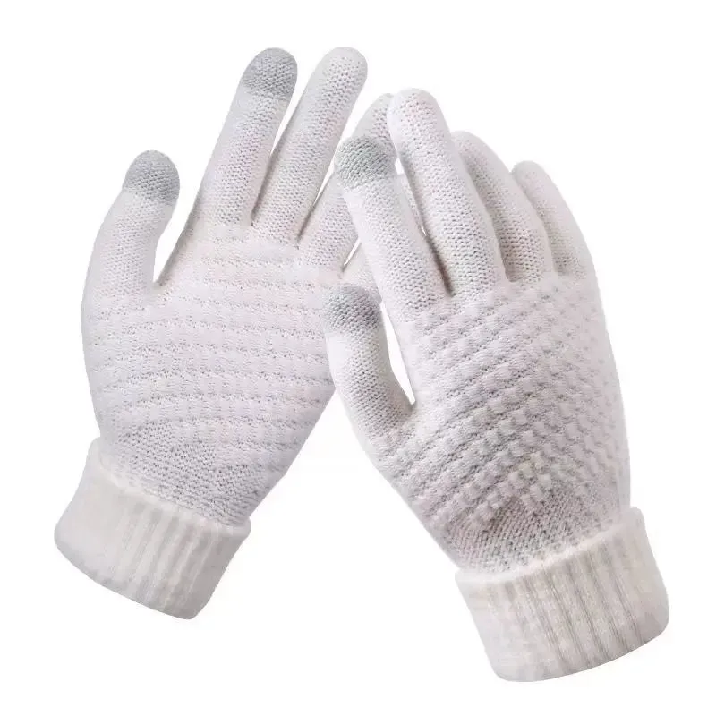 Winter Warm Knit Gloves – Touchscreen Compatible