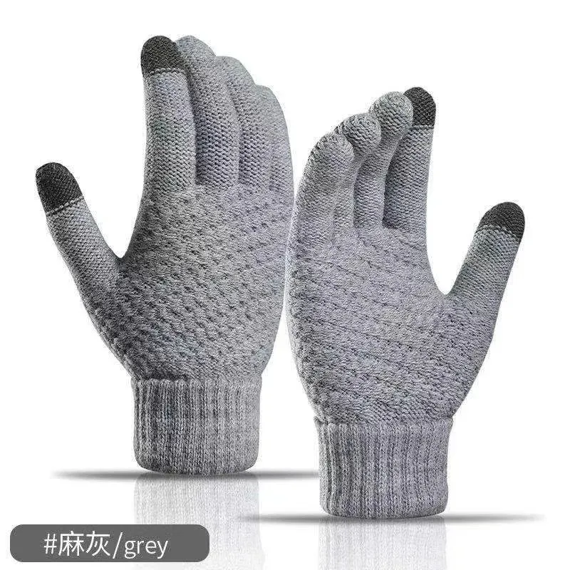 Winter Warm Knit Gloves – Touchscreen Compatible